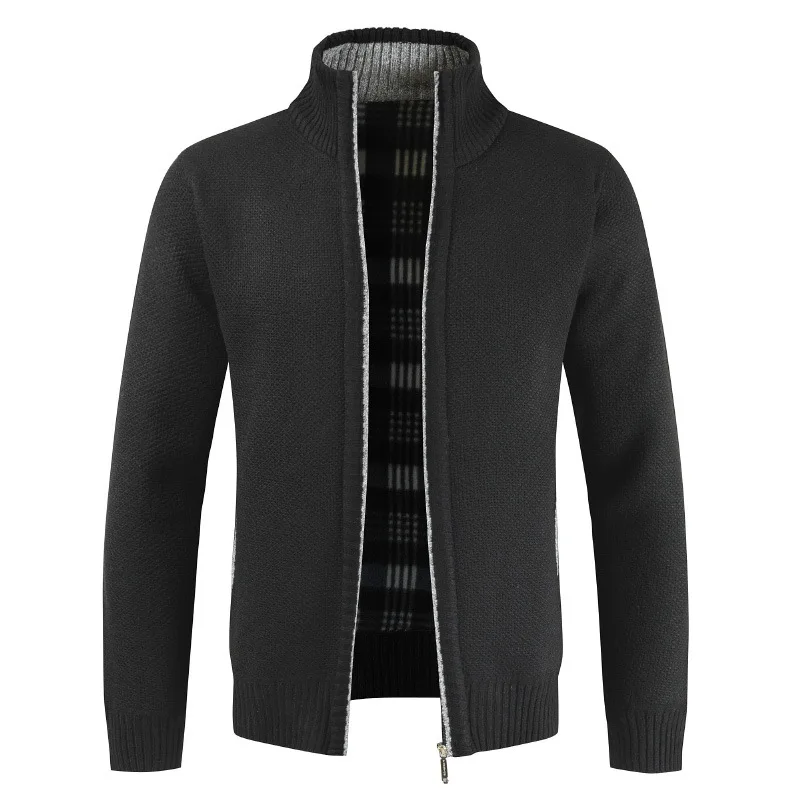 Men's Winter Fleece Sweatercoat Faux Fur Wool Sweater Jackets Men Zipper Knitted Thick Coat Casual Knitwear Streetwear Coats Men's Winter Fleece Sweatercoat Faux Fur Wool Sweater Jackets Men Zipper Knitted Thick Coat Casual Knitwear Streetwear Coats