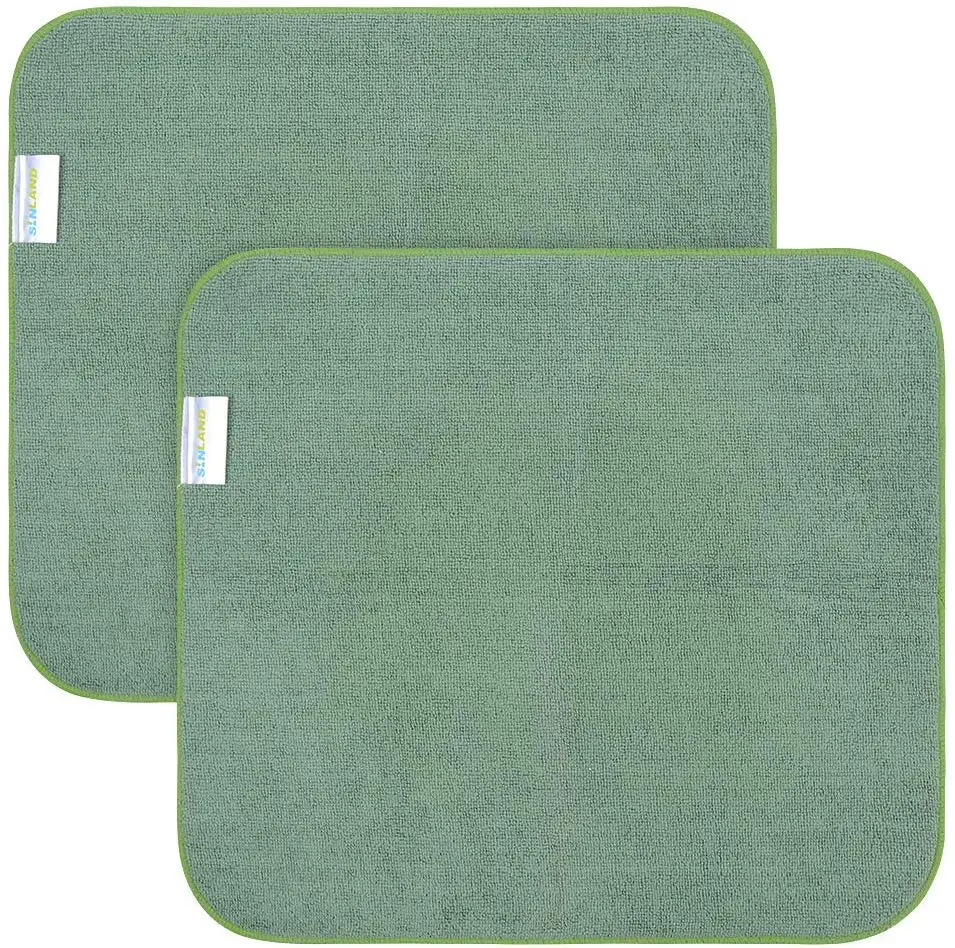 Sunland Microfiber Dish Drying Mat Super Absorbent Dish Drying Rack Pads Kitchen Counter Mat 16InchX18Inch 2 Packs Sunland Microfiber Dish Drying Mat Super Absorbent Dish Drying Rack Pads Kitchen Counter Mat 16InchX18Inch 2 Packs