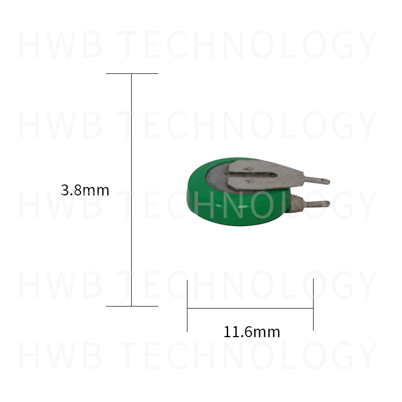 50 шт. KX 1,2 V 20mAh ni-mh перезаряжаемый 11,59*3,86 кнопочный аккумулятор Ni-MH батареи с булавками