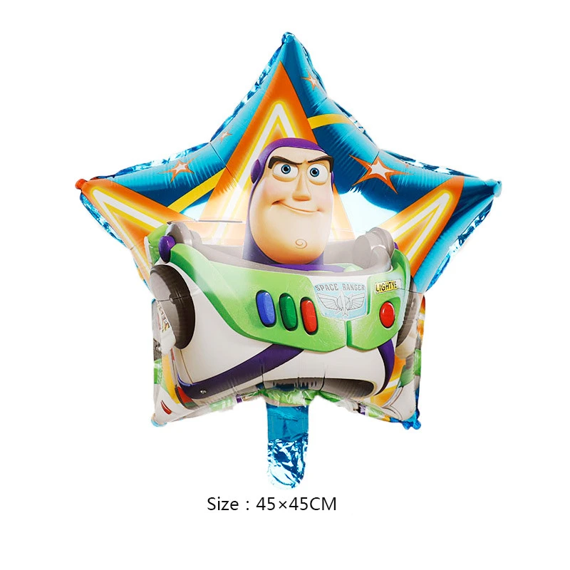 Balloon-C Disney Toy Story 4 Мальчик Дети украшения для вечеринки, дня рождения бумажные стаканчики и тарелки детский душ для 10 человек Одноразовые столовые принадлежности - Цвет: Balloon-C