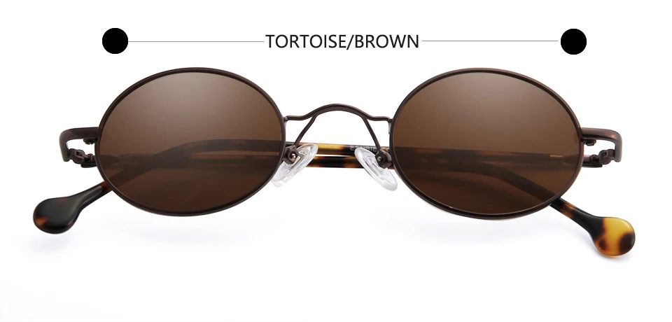 Trendige kleine ovale Sonnenbrille aus Metall für Damen, 2025, Herrenbrille, Punk, Vintage, Y2K, Designer, blendfreie Sonnenbrille für Damen – Detail 7