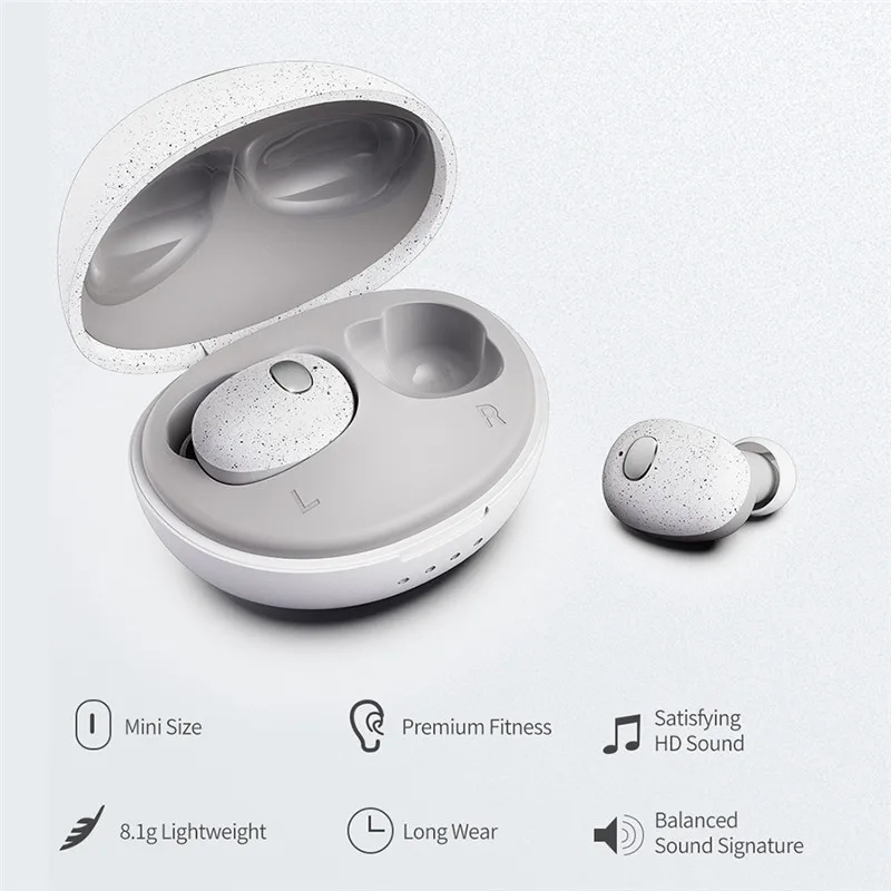T2 Bluetooth 5.0 TWS Wireless Earphones Earbuds Mini Sport Headsets IPX7 Waterproof Auto Pairing for Smart Phones