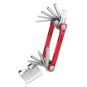 

Bicycle Repair Tool Eleven in One Multi-Function Wrench Set Folding Portable Combination Tool Screwdriver