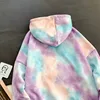 Sweat à capuche pour homme, style Hip Hop, décontracté, ample, avec impression Tie and dye, Streetwear, M-2XL ► Photo 3/6