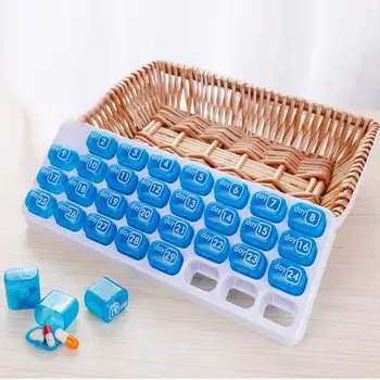

One Month 31 Grid Pill Box Case Organizer Tablet Storage Dispenser Container