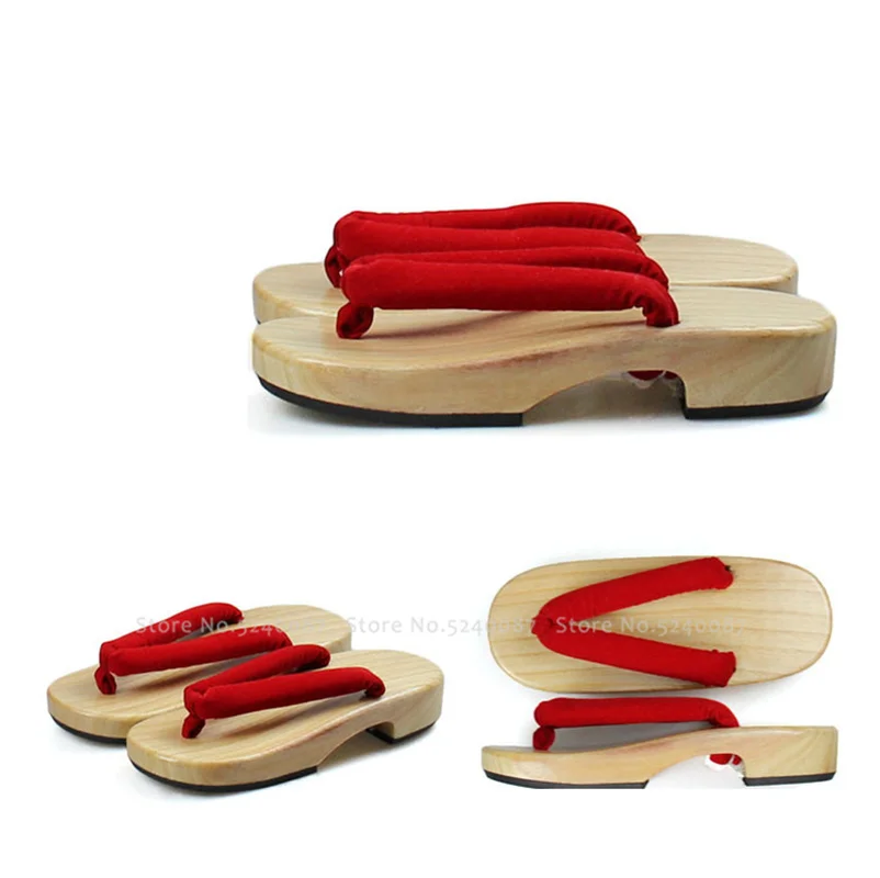 Kopen Hatsune Miku Anime Cosplay Sandalen Vrouwen Japanse Aodai Geta Klompen Kamado Nezuko Slippers Houten Schoenen Haori Outdoor Slippers