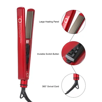 

Flat Iron Ceramic Straightener Curler Hair Straightening Iron Negative Ion wand Hairstyling Straighting ionic Curling Iron