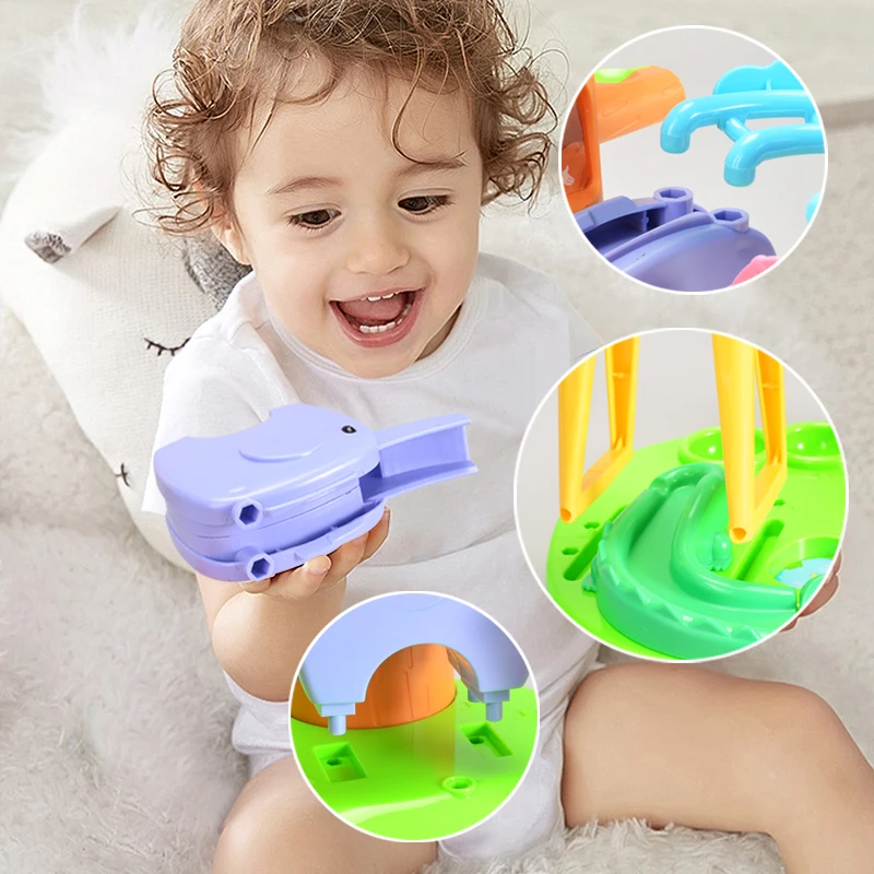 Детские строительные блоки Roly poly Zoo игрушки на тему приключений стек для детей