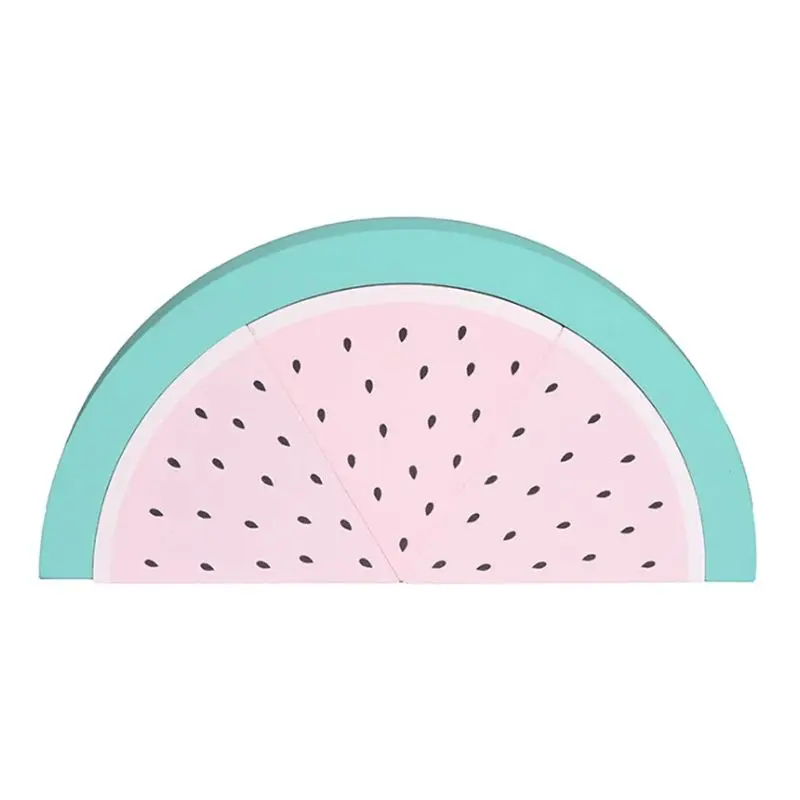 watermelon Мультяшная милая детская игрушка из дерева, украшение для фотосессии, сделай сам, ремесла для деревянных игрушек-пазлов, фотографический реквизит - Цвет: watermelon