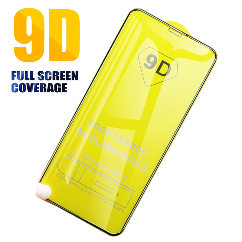 

9D Protective Glass For iPhone 11 Pro XS MAX X XR 8Plus Screen Protector For iPhone 7 8 6 6S Plus 5 5S SE X S Tempered Glass 9H
