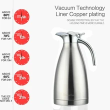 Нержавеющая S чай l тепловой кувшин кофе с двойными стенками вакуумной изоляцией горячей воды чай контейнер ручной Кухня Посуда для напитков