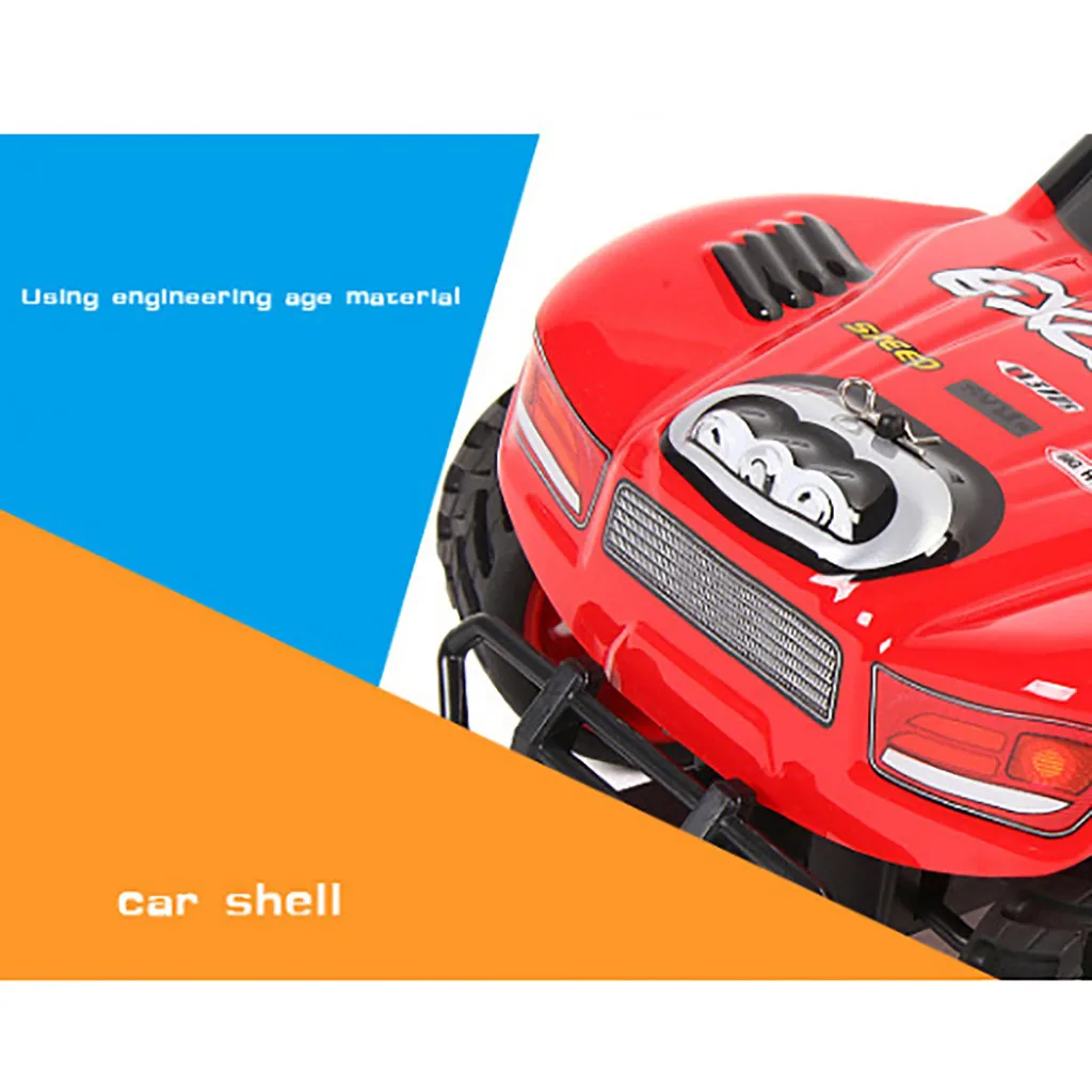 Игрушки для детей мальчиков 4WD RCmonster truck hot wheels грузовик внедорожник 2,4G пульт дистанционного управления Buggy Crawler car красный# G2