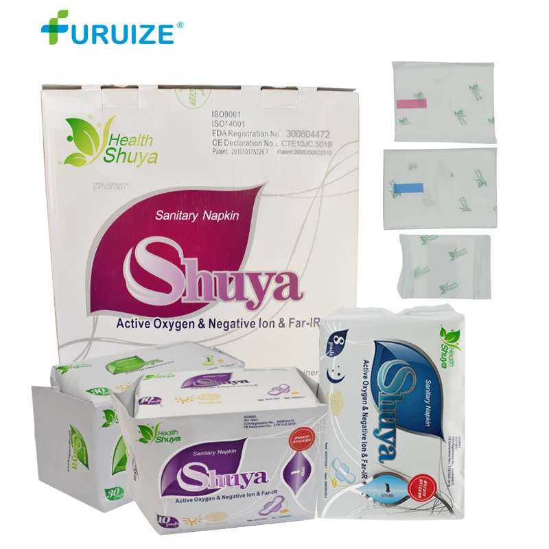 

1Pack=19Bags Shuya Anion Sanitary napkin monthly Negative hygienic pad Feminine Hygiene Swab Tampons Pads Shuya panty liner