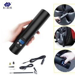 Gonfleur de pneus de voiture électrique Portable, avec éclairage LED, pompe Rechargeable, pour véhicule, vélo, 12V, 150psi 