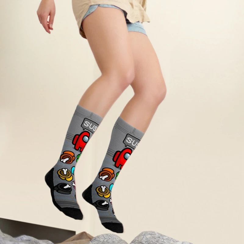 Among US Stockings Christmas and Winter Warm Socks Peripheral Printing Socks enlarge