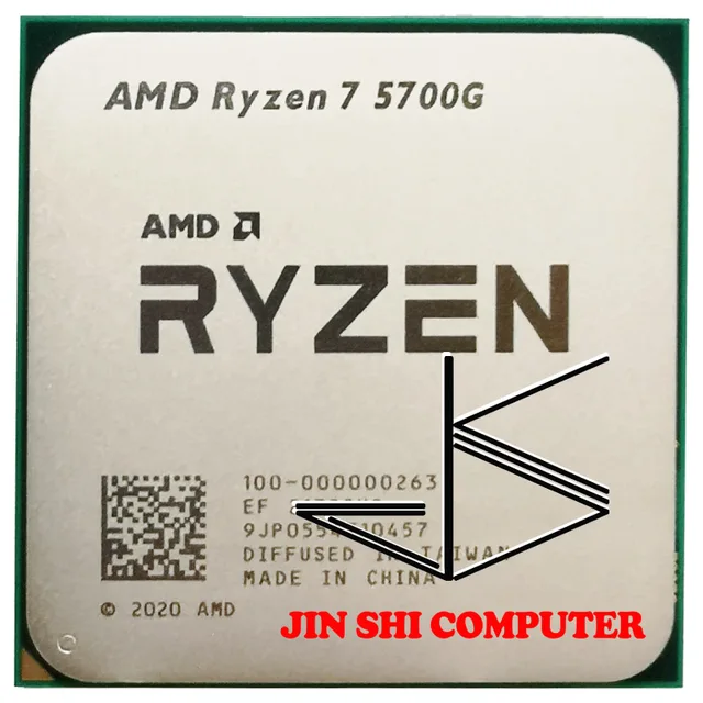NEW AMD Ryzen 7 5700G R7 5700G  CPU Processor 3.8GHz 8 Core 16 Thread 65W L3=16M 100-000000263 Socket AM4 3