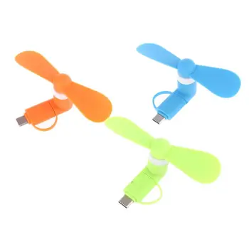 

Universal Cellphone Type C Micro USB OTG Mini Fan Cooler Mute Fan for Mobile Phone Tablet Type C Powerbank Charger