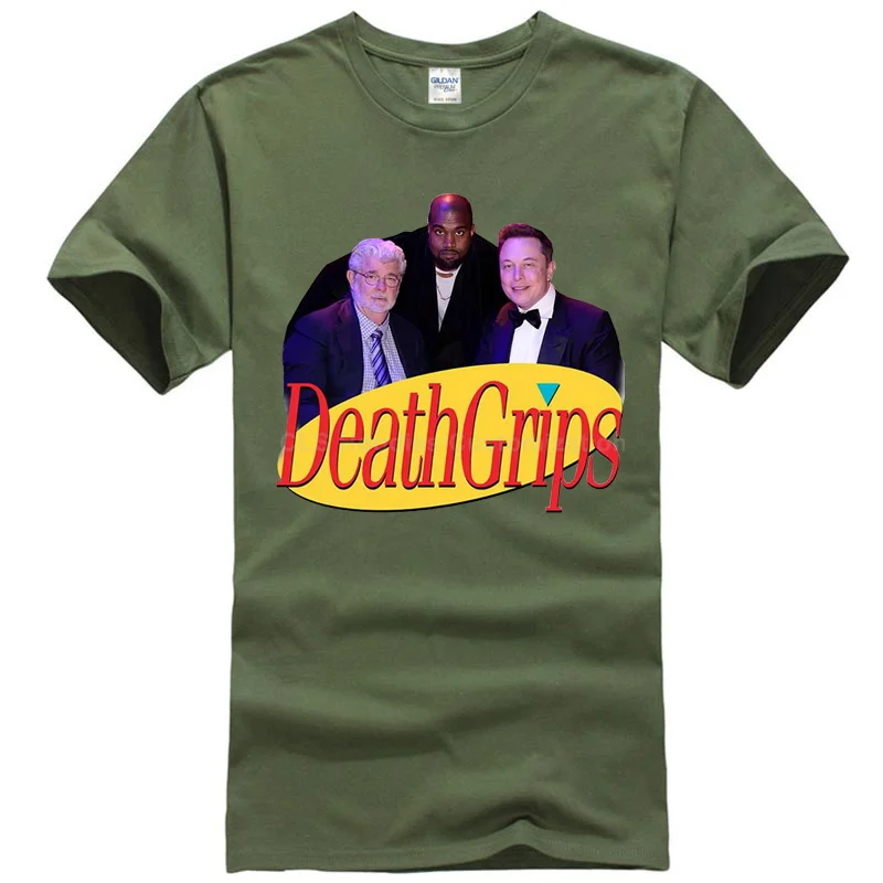 Men army green Seinfeld Death Grips Футболка спортивная серая хлопковая Мужская US поставщик крутая Повседневная pride Футболка Мужская Унисекс модная футболка - Цвет: Men army green