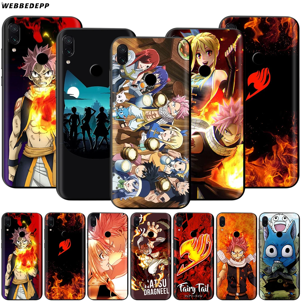 Манги Fairy Tail чехол для Xiaomi Redmi Note 8 MI 3 6 9 A1 A2 A3 8A 6X 9T CC9 Lite SE Pro Max F1 10|Бамперы| |