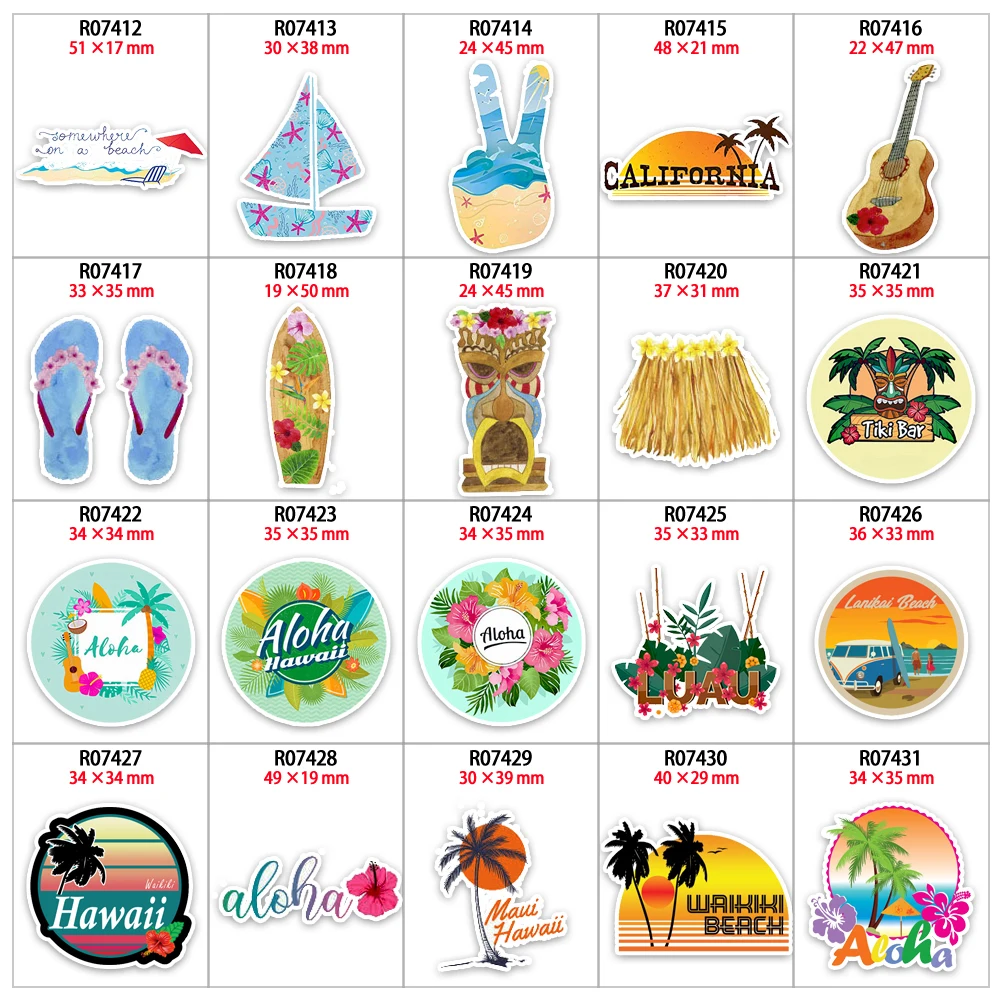 Новая распродажа 30 шт. плоское украшение из смолы s летняя Гавайская узор кабошон