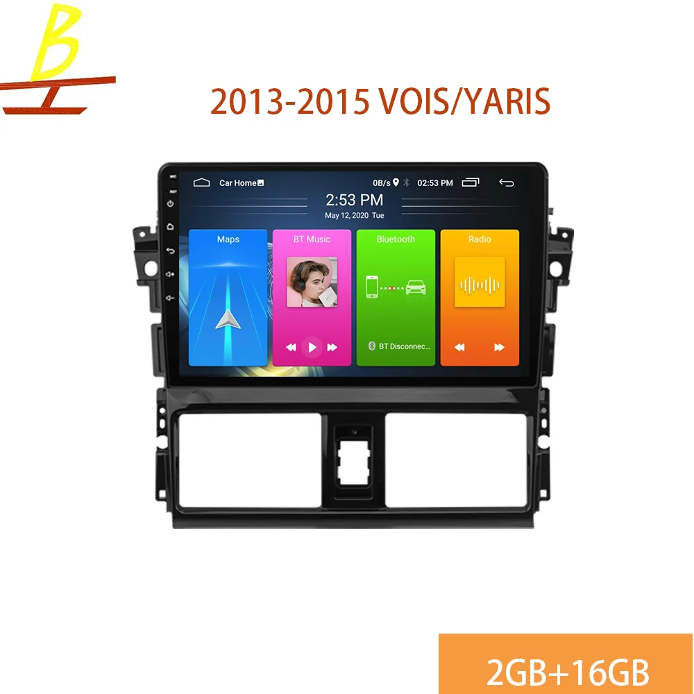 Android 10 1 для TOYOTA VIOS YARIS 20013 2015Tesla тип автомобиля радио мультимедиа видео плеер