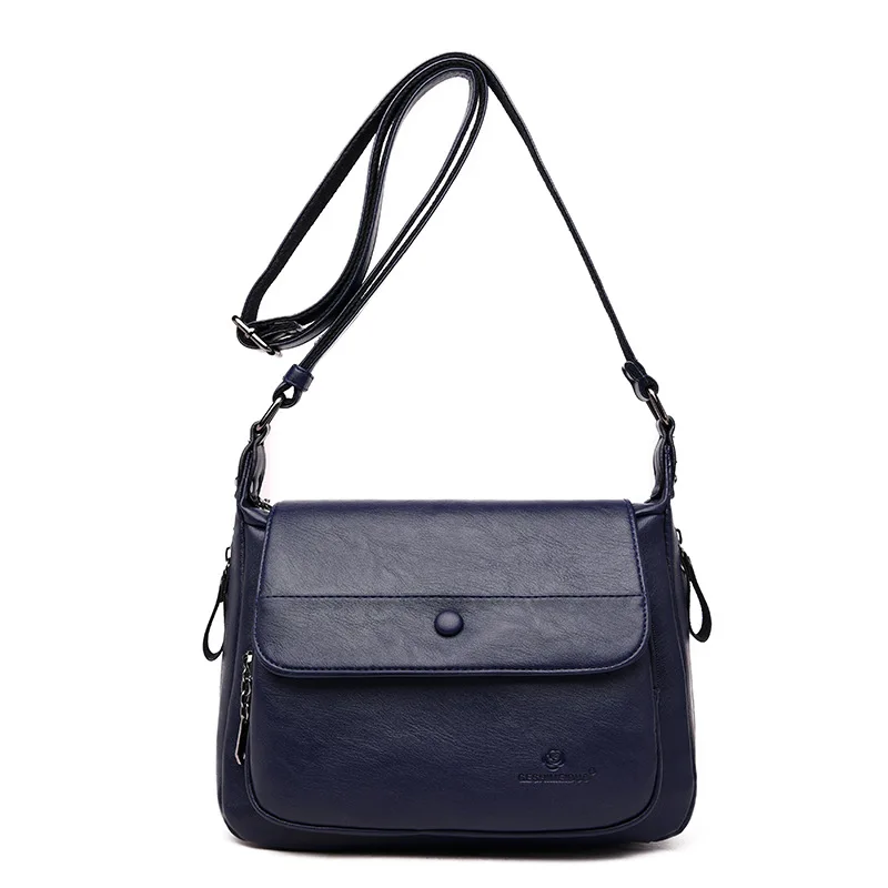 Fashion Simple Women Messenger Bags High Quality Women's Genuine Leather Handbags Shoulder CrossBody Wome Flap Bag | Багаж и сумки