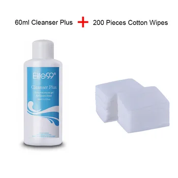 

Elite99 Pro Cleanser Plus Removes Excess Gel Enhance With 200pcs Nail Clean Wipes Cotton Paper Shine Sticky Remover Liquid 60ml