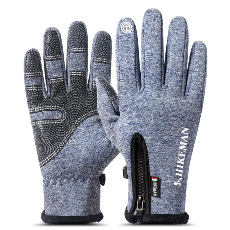 DICHSKI, мотоциклетные ветрозащитные варежки, мужские зимние тактические перчатки, тепловые перчатки с сенсорным экраном, перчатки для спорта на открытом воздухе, велосипедные теплые перчатки - Цвет: G149 Blue
