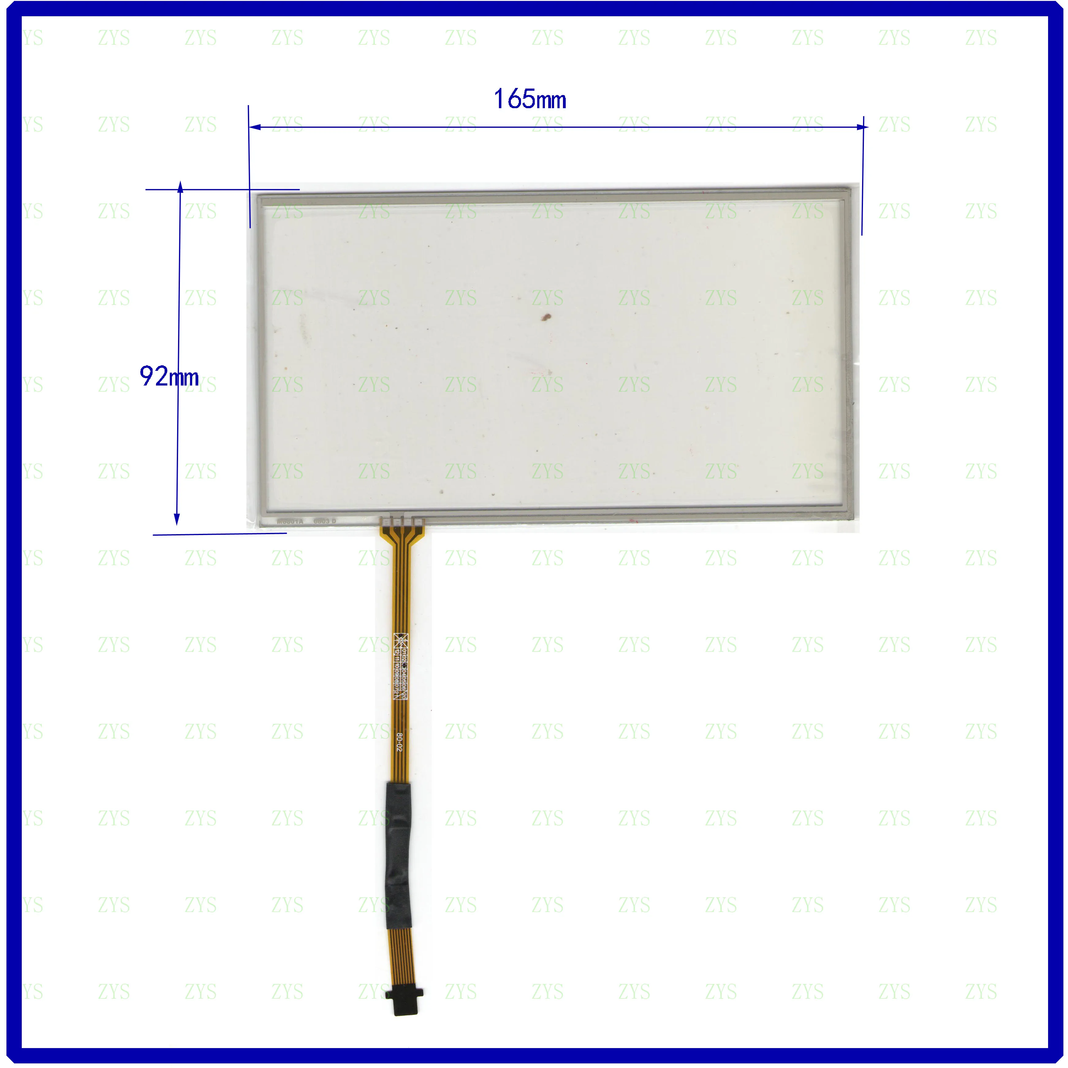 Zhiyusun para Nszt-w66t Este é Compatível Polegada de Vidro Resistive Nsztw66t Painel Toque Sobreposição