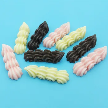 

10Pcs/lot Simulation Cake Cream Flatback Flat back Resin Cabochon Kawaii Fake Food DIY Resin Accessories Scrapbooking Craft