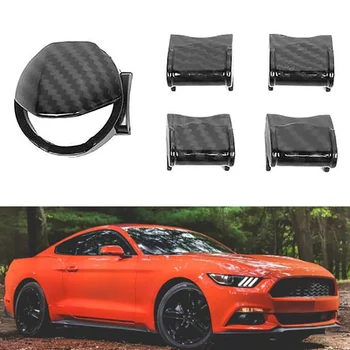 

for Ford Mustang 2015+ ABS Carbon Fiber Engine Start/Stop Button & Dashboard Control Button Cover Trim