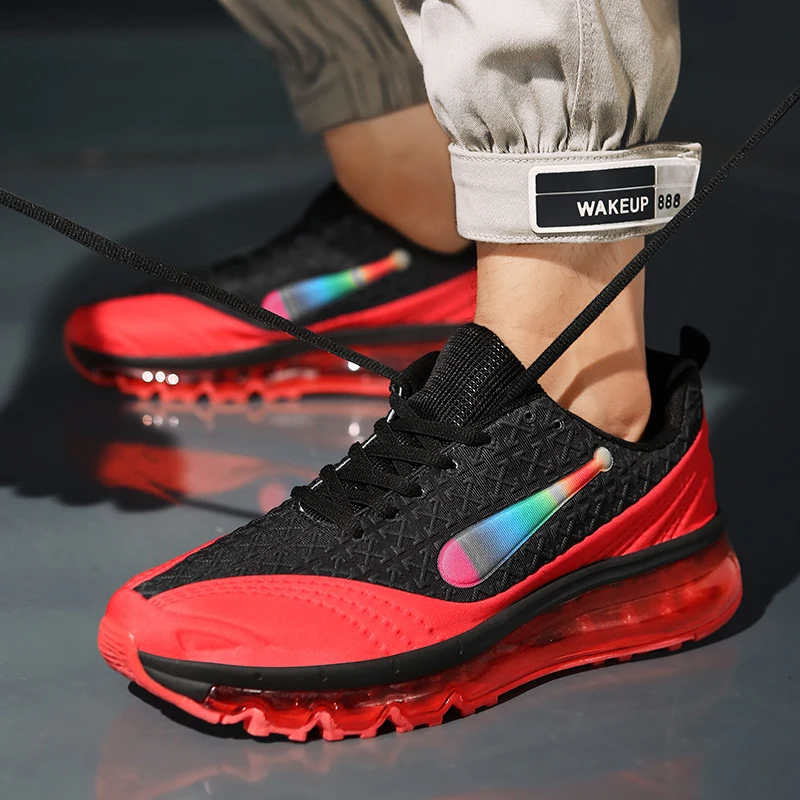 

High Quality Men's Running Shoes Adult Sports Shoes Outdoor Non-slip Soft Bottom Jogging Shoes Hard-Wearing Damping Men Sneakers