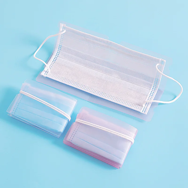 

Foldable Disposable Face Masks Storage Box Dustproof Mask Case Container Portable Disposable Mask Storage Clip Organizer Ttip