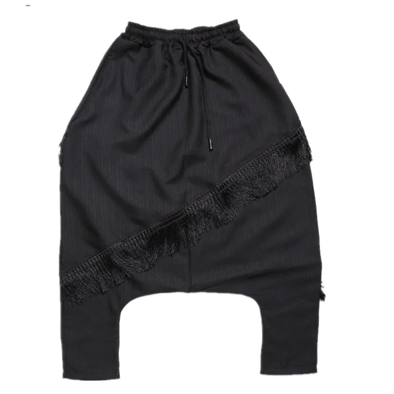 Men M-6XL Big Yards Trousers Loose Pants Hiphop Jeans Thin