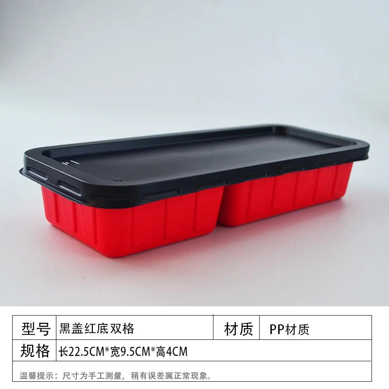 50 наборов Microwavable Одноразовые Цветные прямоугольные коробки для ланча коробочка для соуса Cracker box пищевые контейнеры вынос - Цвет: G