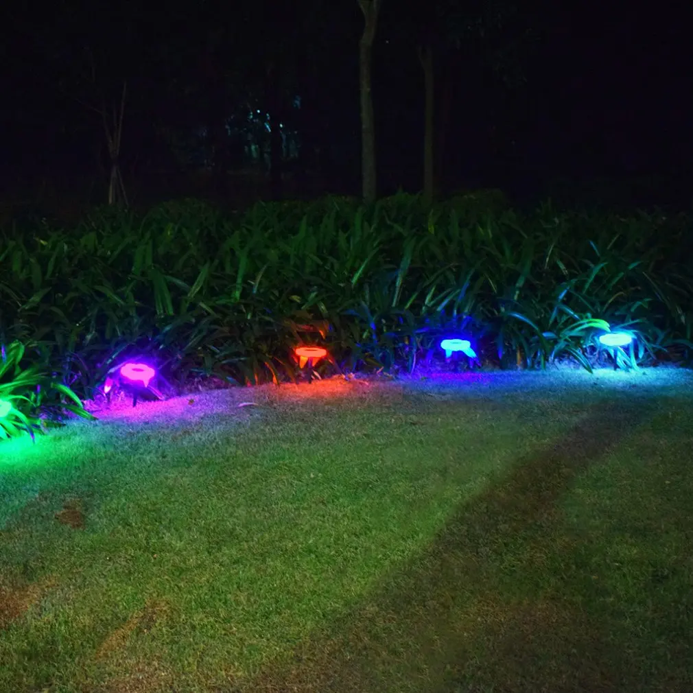 Creative LED Solar Powered Six-Leaf Lawn Lamp Garden Light Outdoor Lawn Garden Villa Decoration Landscape Light