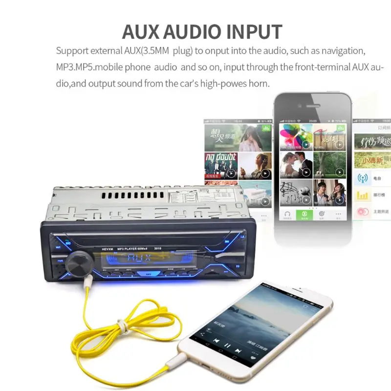 1 комплект Bluetooth автомобильный mp3-плеер аудио стерео автомобильный Радио 12 В