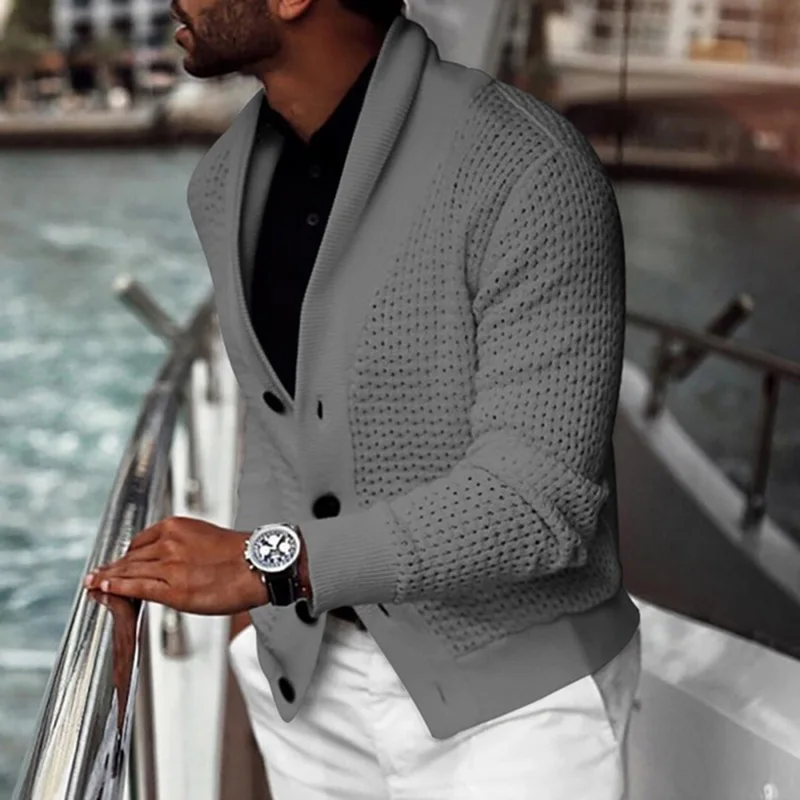 Men's Solid Color Sweaters Cardigan Coat Men Slim Fit Jumpers Knit Long Sleeve Loose Warm Winter Business Style Cardigan Men Men's Solid Color Sweaters Cardigan Coat Men Slim Fit Jumpers Knit Long Sleeve Loose Warm Winter Business Style Cardigan Men