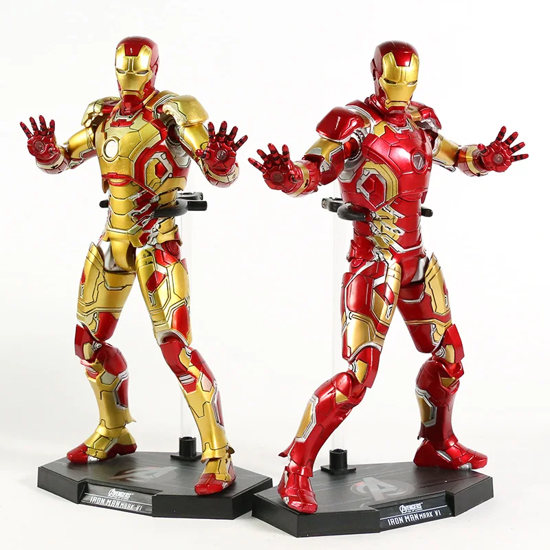 Hot Toys Avengers Iron Man Mark Mk 43 42 6 With Led Light Pvc Action Figure Collectible Model Toy Action Figures Aliexpress