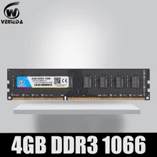 VEINEDA оперативная память DDR3 4 Гб 1066 МГц ddr 3 4 Гб PC3-8500 память 240pin Совместимость 1333 1600 для настольных ПК AMD Intel
