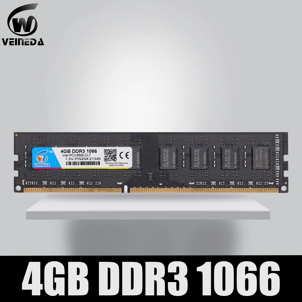 Veineda Memory Ram Ddr3 4gb 1066mhz Ddr 3 4gb Pc3 8500 Memoria 240pin Compatible 1333 1600 For Amd Intel Desktop 4gb Pc3 8500 Ddr3 4gb 1066mhzmemory Ram Ddr3 4gb Aliexpress