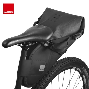 

Sahoo Waterproof Bicycle Bag 7L Capacity Reflective Bike Saddle Bag Cycling Foldable MTB Road Bike Seat Tail Rear Pack Trunk