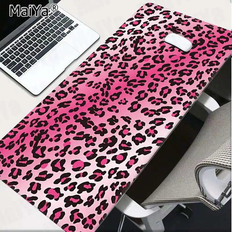 Lock Edge 30x80cm Maiya простой дизайн Леопард DIY дизайн игровой с узором коврик для мыши резиновый ПК компьютерный игровой коврик - Цвет: Lock Edge 30x80cm