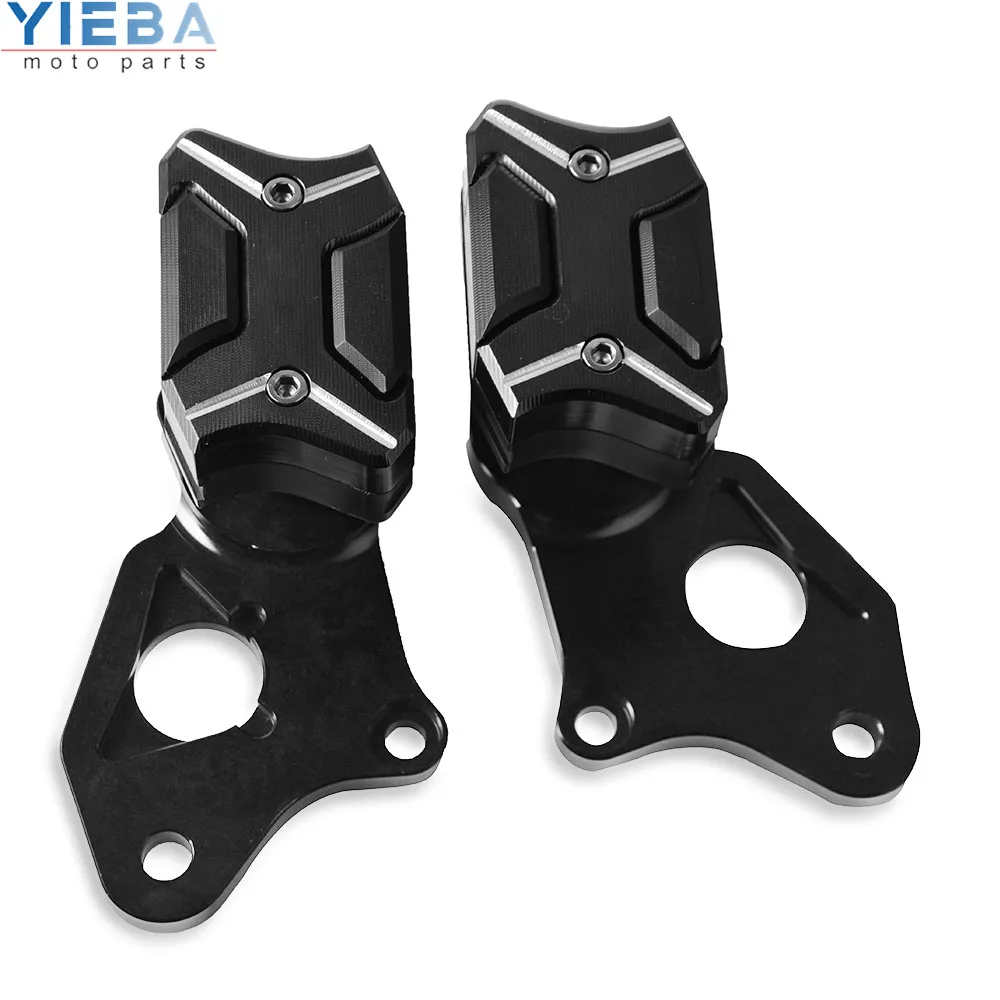 Черный Для Honda CBR1000RR CBR 1000 CBR1000 RR 2008 2009 2010 2011 2012-2013 мотоциклетные рамы краш-колодки чехол для двигателя ползунки протектор - Цвет: Черный