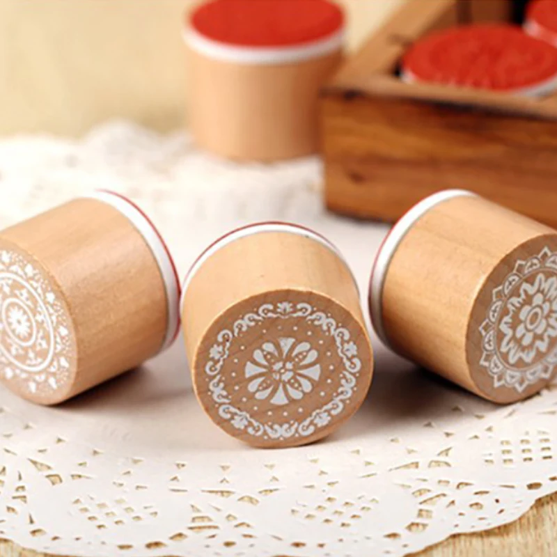 Винтажный штамп в форме снежинки Diy Деревянные и резиновые штампы для скрапбукинга канцелярские принадлежности JJJJT301