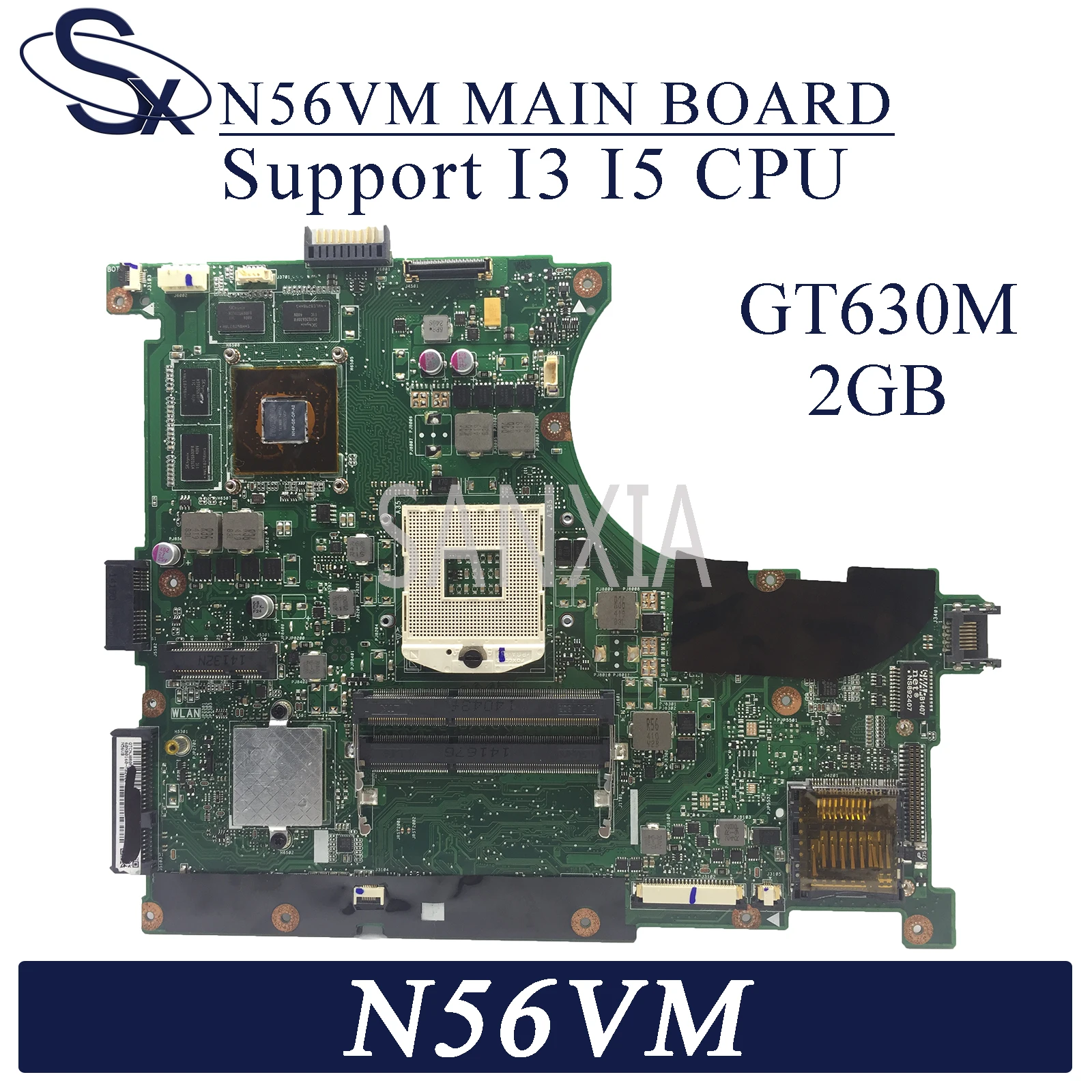Материнская плата KEFU N56VM для ноутбука ASUS N56VB N56VZ N56VJ N56V оригинальная материнская