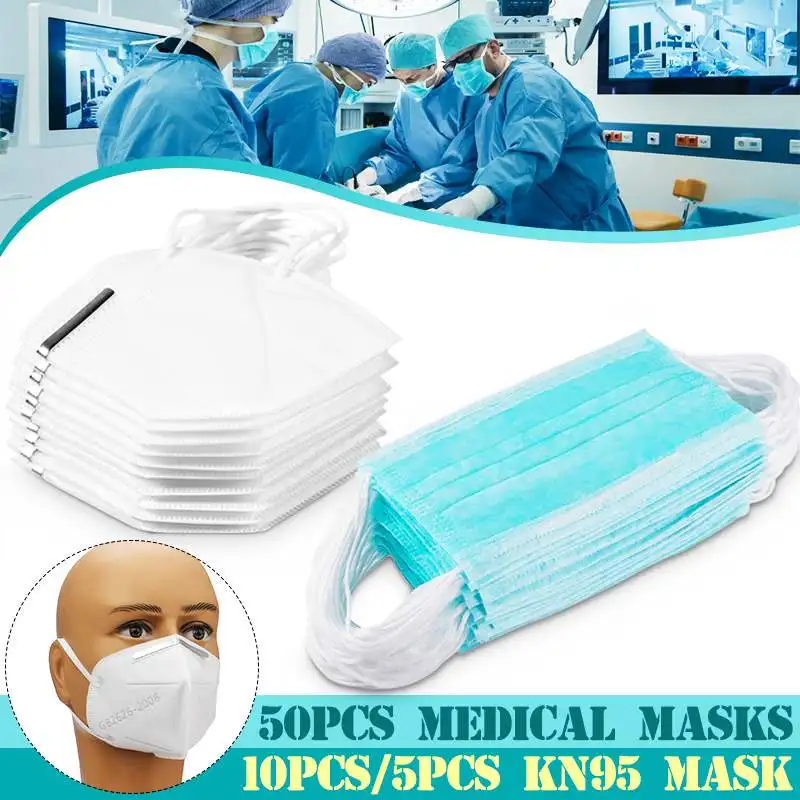 

Anti-Dust Disposable Mask Masks N95 95% Filtraion Cotton Mouth Face Mask 5-layer Filtration Safety standard GB2626-2006