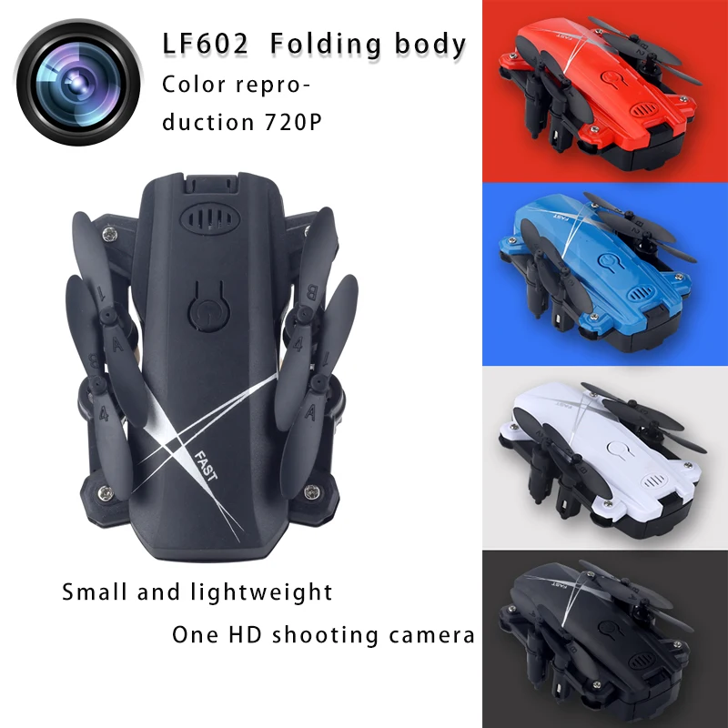 LF602 мини-Дрон с Wifi Hd камерой RC Вертолет Fpv дроны складной Квадрокоптер игрушки с дистанционным управлением для детей