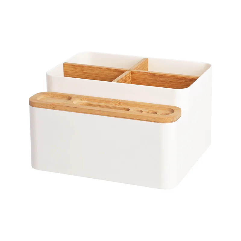

Desktop Storage Box Organizer Small Item Storage Box Office Home Remote Control Cosmetic Divider Tidy Household Tool