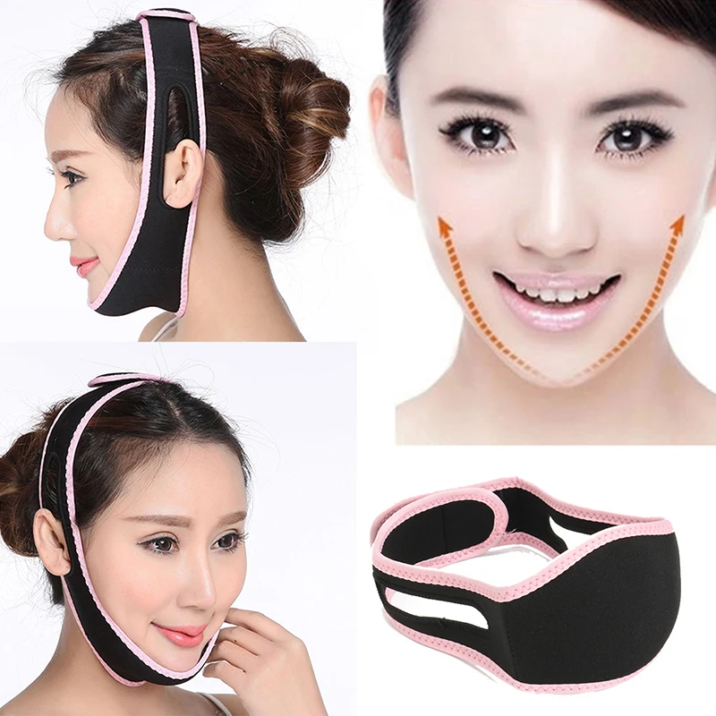 1 Pcs Polyester V Face Line Belt Beauty Facial Lifting Straps Slimming